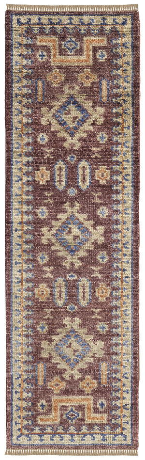 Feizy Rugs Fillmore Hand-knotted Wool Rug - Artisan-crafted Geometric Design With Rich Colors For Any Space Red,Green,Blue Wool Fil6929fredmlti14
