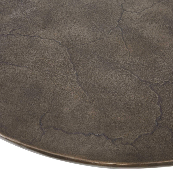 Uttermost Madrone Cast Aluminum Bistro Table Bronze Finish Patio Dining Accent