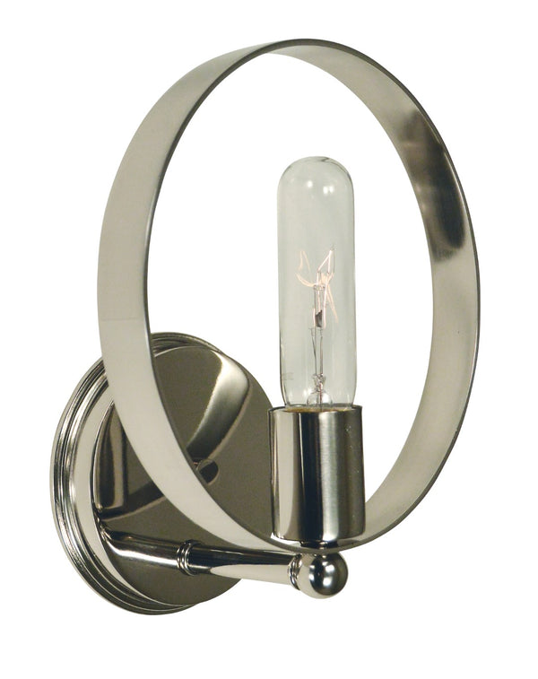 Framburg 1-light Copernicus Sconce - Whimsical Mid Century Modern Design, Asymmetrical Fixture Made In The Usa Polished Nickel Metal 5061 Pn