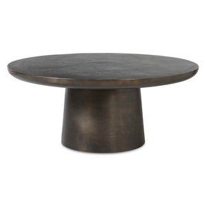 Uttermost Uttermost Madrone Cast Aluminum Round Coffee Table with Golden Bronze Finish Patio Ready 50610