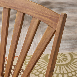English Elm Christopher Knight Home® - Outdoor Acacia Wood Rocking Chair with Retractable Footrest, Durable Weather-Resistant Porch Patio Seating Comfortably Teak 63337.00