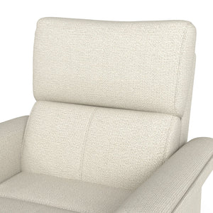 English Elm Power Power Swivel Rocker Recliner Chair with Wide Armrests, Dual USB Charging Ports, Compact Comfort Gray W1028S00054