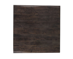 Sunpan Marley Coffee Table – Rustic Acacia Wood and Antique Gunmetal Steel Base for Stylish Living Spaces Square