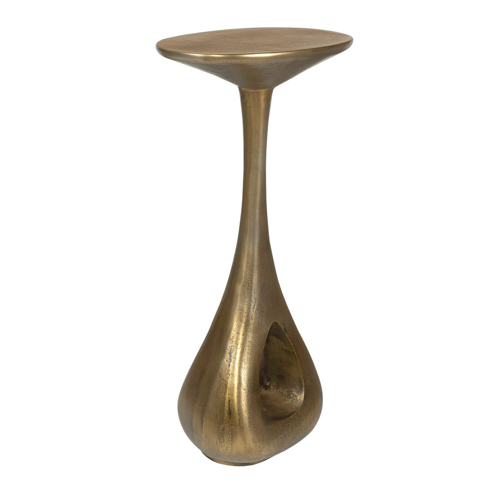 Uttermost Uttermost Tolstoy Cast Aluminum Hourglass Accent Table with Antique Brass Finish 50642