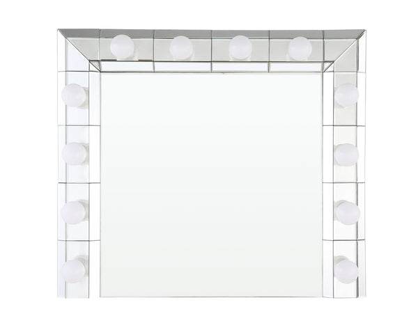 English Elm Dominic Hollywood Vanity Mirror with Bulb Ring Mdf Frame Glam Entryway Wall Accent B2726P448755