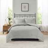 Madison Park Sarasota Casual Microcell Down Alternative Comforter Mini Set MP10-2435 Grey