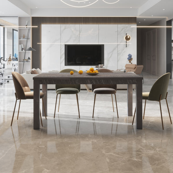 Homeroots 35" Gray Solid Wood Dining Table Grey  506619