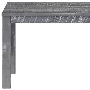 HomeRoots 35" Solid Wood Dining Table - Rustic Pine Centerpiece for Stylish Gatherings & Family Meals Grey 506619