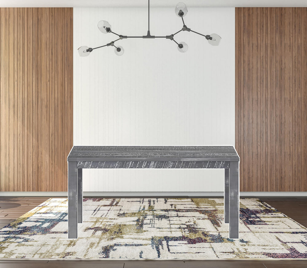 Homeroots 35" Gray Solid Wood Dining Table Grey  506619