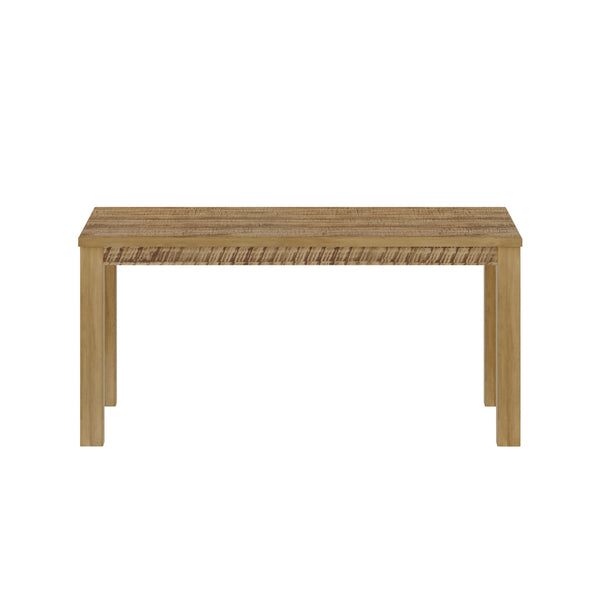 Homeroots 35" Brown Solid Wood Dining Table Walnut  506621