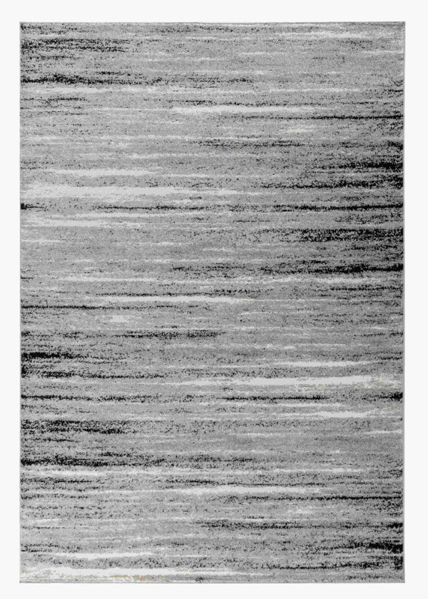HomeRoots 5' Grey Abstract Area Rug - Modern Turkish Design for Living Rooms, Bedrooms & Dining Areas 5' X 7' 506623