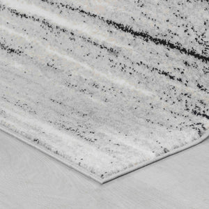 Homeroots 7' X 10' Grey Abstract Area Rug  Polypropylene 506624