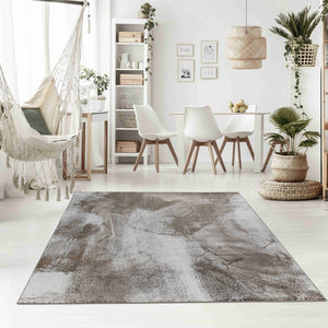 HomeRoots 5' Brown Abstract Area Rug - Modern Design for Living Rooms, Bedrooms & Offices, Durable & Stylish 8' X 10' 506629