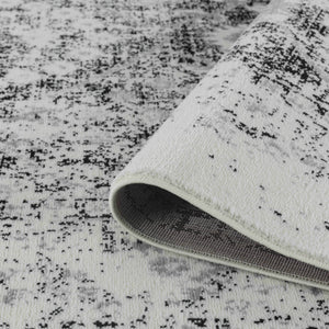 Homeroots 8' X 11' Black Oriental Area Rug  Polypropylene 506633