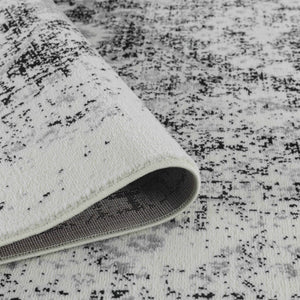 HomeRoots 5' Black Oriental Area Rug – Timeless Elegance with Durable Construction for Any Room in Your Home 8' X 10' 506633