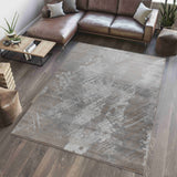 Homeroots 5' X 8' Brown Abstract Area Rug  Polypropylene 506635