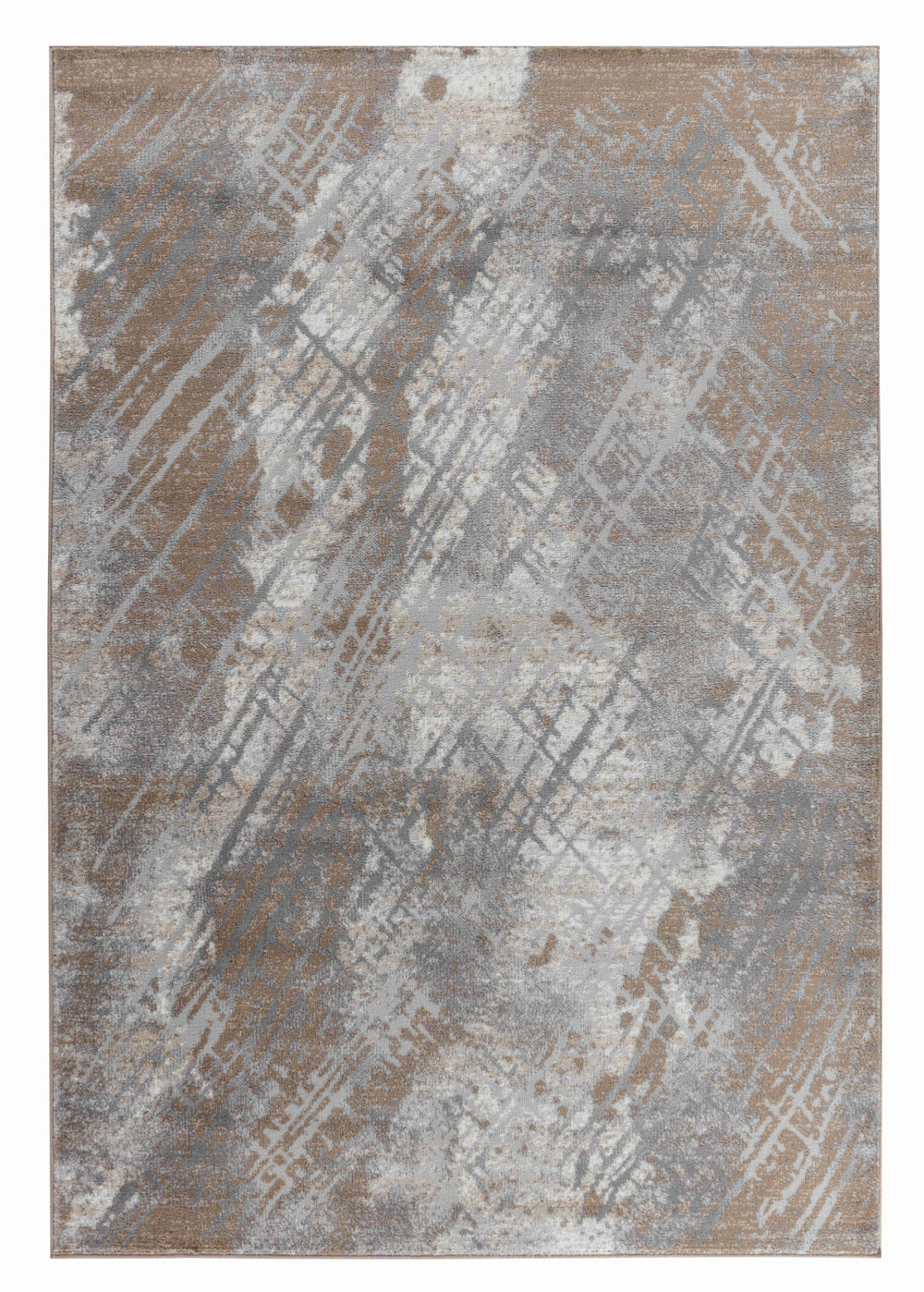 Homeroots 5' X 8' Brown Abstract Area Rug  Polypropylene 506635