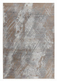 Homeroots 5' X 8' Brown Abstract Area Rug  Polypropylene 506635