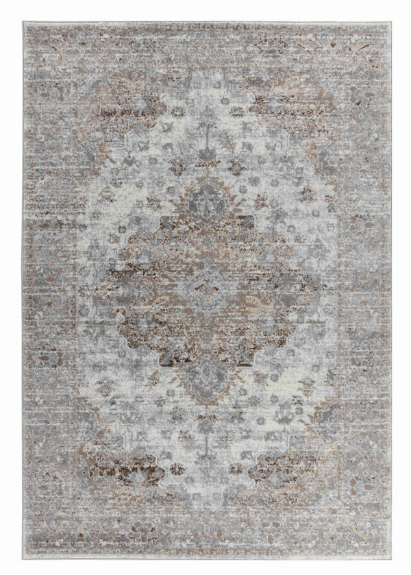 Homeroots 4' X 6' Brown Oriental Area Rug  Polypropylene 506638