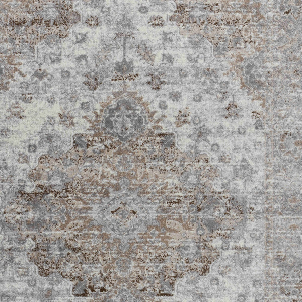 Homeroots 5' X 8' Brown Oriental Area Rug  Polypropylene 506639