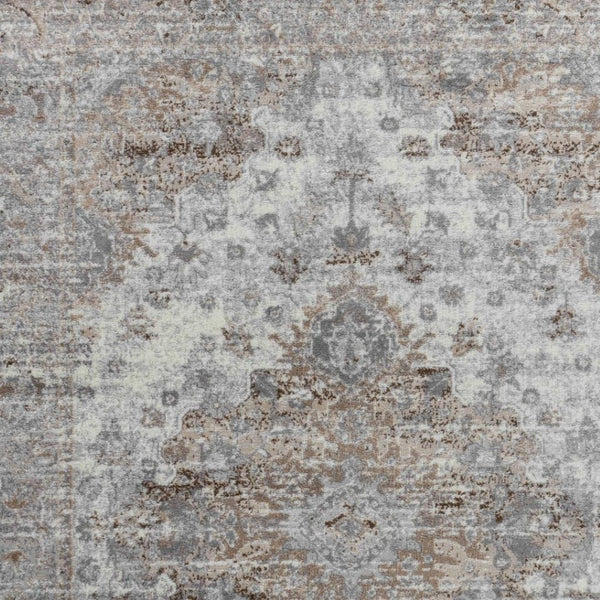 HomeRoots 5' Brown Oriental Area Rug - Timeless Machine-Woven Design for Living Room, Bedroom, or Office Decor 5' X 7' 506639