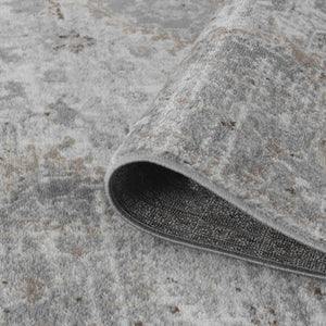 Homeroots 7' X 10' Brown Oriental Area Rug  Polypropylene 506640