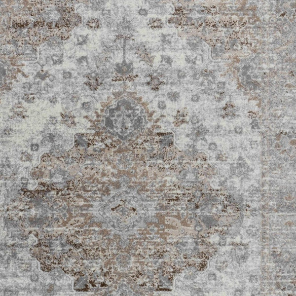 HomeRoots 5' Brown Oriental Area Rug - Timeless Machine-Woven Design for Living Room, Bedroom, or Office Decor 8' X 10' 506641