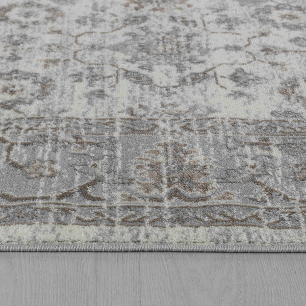 Homeroots 5' X 8' Grey Oriental Area Rug  Polypropylene 506643