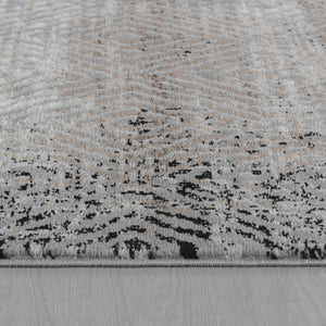 Homeroots 4' X 6' Brown Geometric Area Rug  Polypropylene 506646