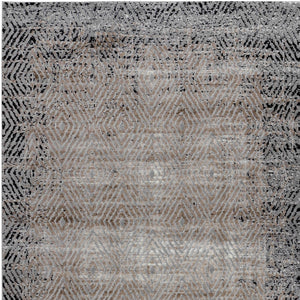 Homeroots 7' X 10' Brown Geometric Area Rug  Polypropylene 506648