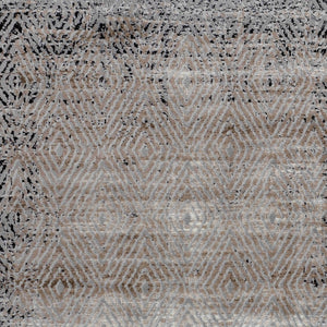 Homeroots 8' X 11' Brown Geometric Area Rug  Polypropylene 506649