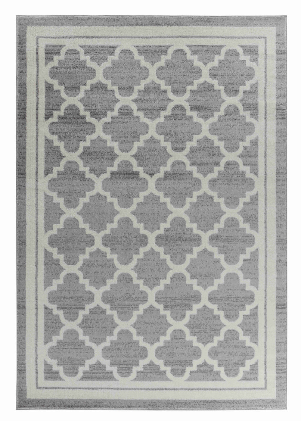 Homeroots 5' X 8' Grey Moroccan Area Rug  Polypropylene 506651