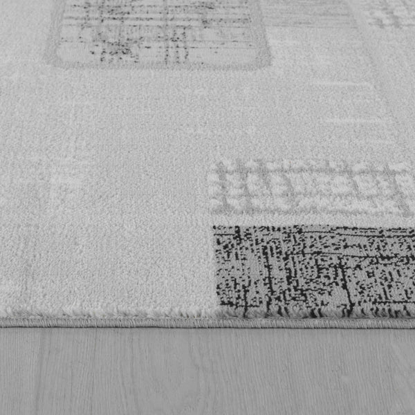 Homeroots 5' X 8' Grey Geometric Area Rug  Polypropylene 506663