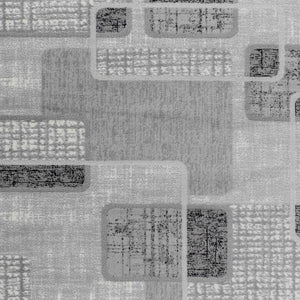 HomeRoots 5' Grey Geometric Area Rug – Modern Machine-Woven Design for Living Rooms, Bedrooms, and Offices 6' X 9' 506664