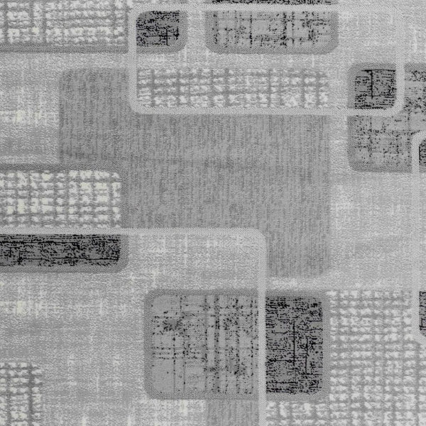 HomeRoots 5' Grey Geometric Area Rug – Modern Machine-Woven Design for Living Rooms, Bedrooms, and Offices 6' X 9' 506664