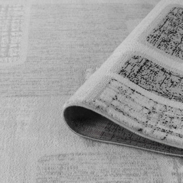 Homeroots 8' X 11' Grey Geometric Area Rug  Polypropylene 506665