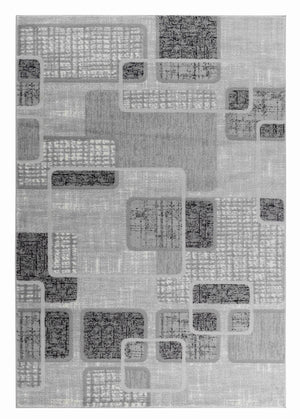 Homeroots 8' X 11' Grey Geometric Area Rug  Polypropylene 506665