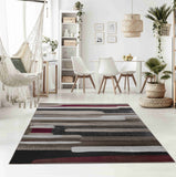 Homeroots 4' X 6' Brown Abstract Area Rug  Polypropylene 506666