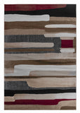 Homeroots 4' X 6' Brown Abstract Area Rug  Polypropylene 506666