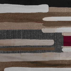 HomeRoots 5' Brown Abstract Area Rug - Durable Turkish Craftsmanship for Modern Home Décor & Easy Maintenance 6' X 9' 506668