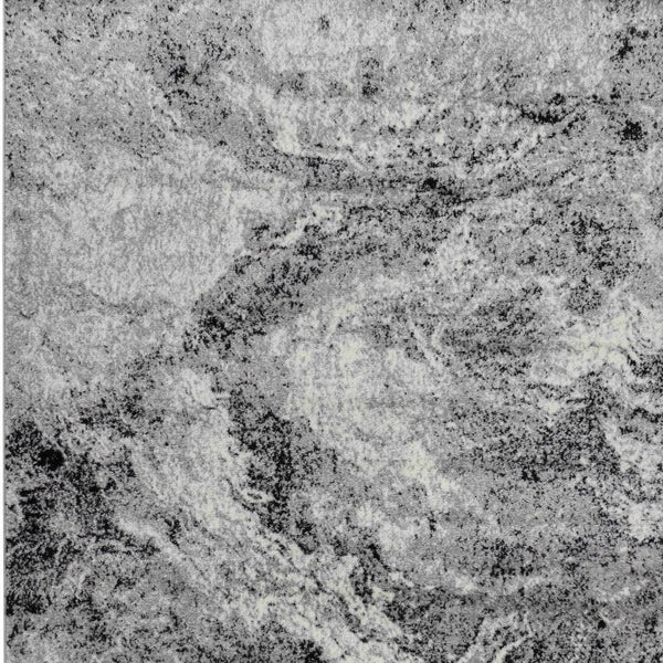 Homeroots 4' X 6' Grey Abstract Area Rug  Polypropylene 506672