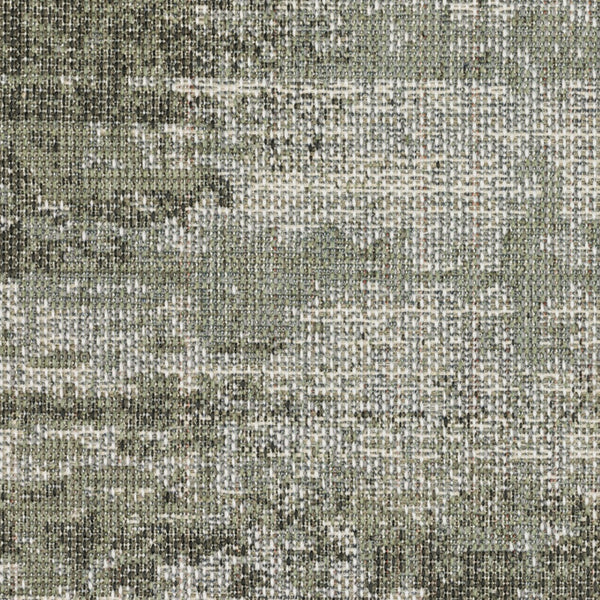 Homeroots 10' X 13' Green And Ivory Abstract Stain Resistant Indoor Outdoor Area Rug  Polypropylene 506862