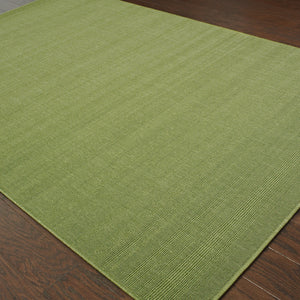 Homeroots 5' X 8' Green Stain Resistant Indoor Outdoor Area Rug Green Polypropylene 506929