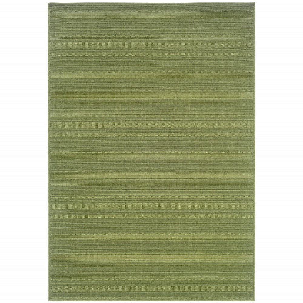 HomeRoots 9' Versatile Stain-Resistant Area Rug for Indoor and Outdoor Spaces - Perfect for High Traffic Areas Green 8'6" x 13' 506933