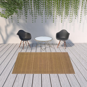 Homeroots 6' X 9' Tan Stain Resistant Indoor Outdoor Area Rug Tan Polypropylene 506939