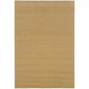 Homeroots 6' X 9' Beige Stain Resistant Indoor Outdoor Area Rug Tan Polypropylene 506949