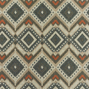 HomeRoots 5' Geometric Gray Indoor-Outdoor Area Rug with Stain Resistance for Modern Living Spaces and Patios 5'3" x 7'3" 506961