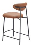 Rorun Counter Stool - Set of 2 Brown 110337 Zuo Modern