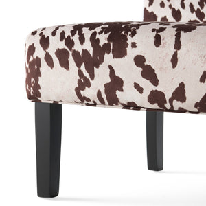 English Elm Accent Chair with Rubberwood Legs Plush Upholstery for Modern Living Spaces N771P218158M