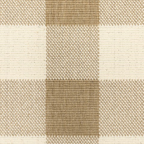 Homeroots 4' Gray And Ivory Geometric Stain-resistant Indoor Outdoor Area Rug For Stylish Living Spaces Tan,Ivory Polypropylene 507016